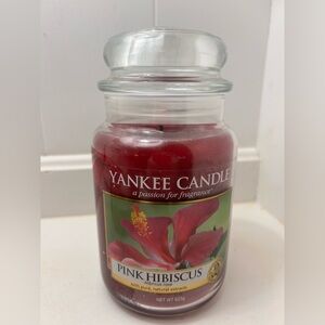 Yankee Candle Pink Hibiscus 22oz Jar Candle,